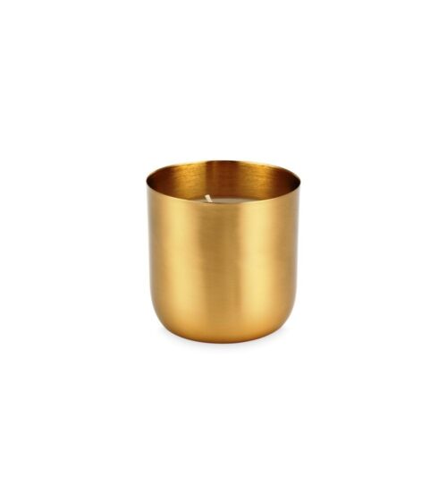 Cup with Candle Metal Gold 9x9