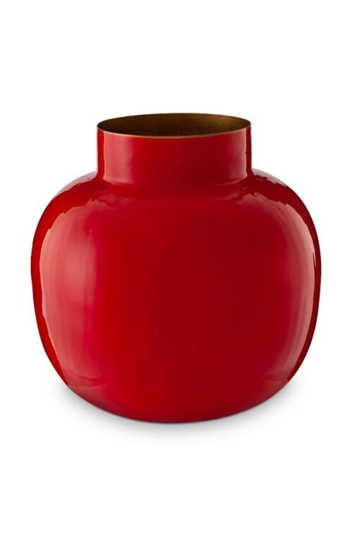 Vase metallic red 25cm