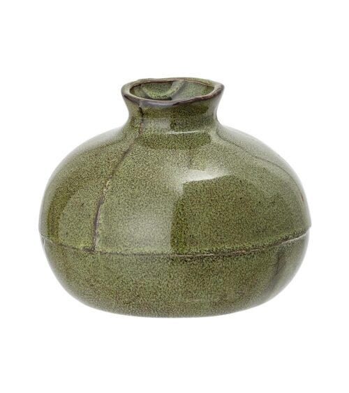 Vase Green stoneware
